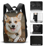 Custom Photo & Text 17inch Shoulder Backpack