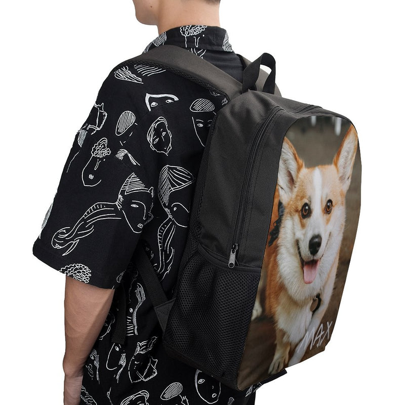 Custom Photo & Text 17inch Shoulder Backpack