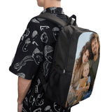 [Full Print Picture] Custom Photo & Text 17inch Shoulder Backpack