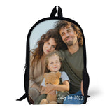 [Full Print Picture] Custom Photo & Text 17inch Shoulder Backpack