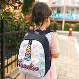 Custom Name or Text Horned Horse Personalized Kids Backpack School Bag Back To School Gifts