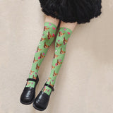 [Free Shipping]-Customized Colorful Love Stockings DIY Fashion Personalized Knee Stockings Cute Kawaii Lolita Women Stockings For Party Gifts