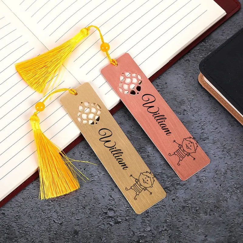 Custom Name Pattern Funny Bookmark Children Back to School Gift Make Reading Funny