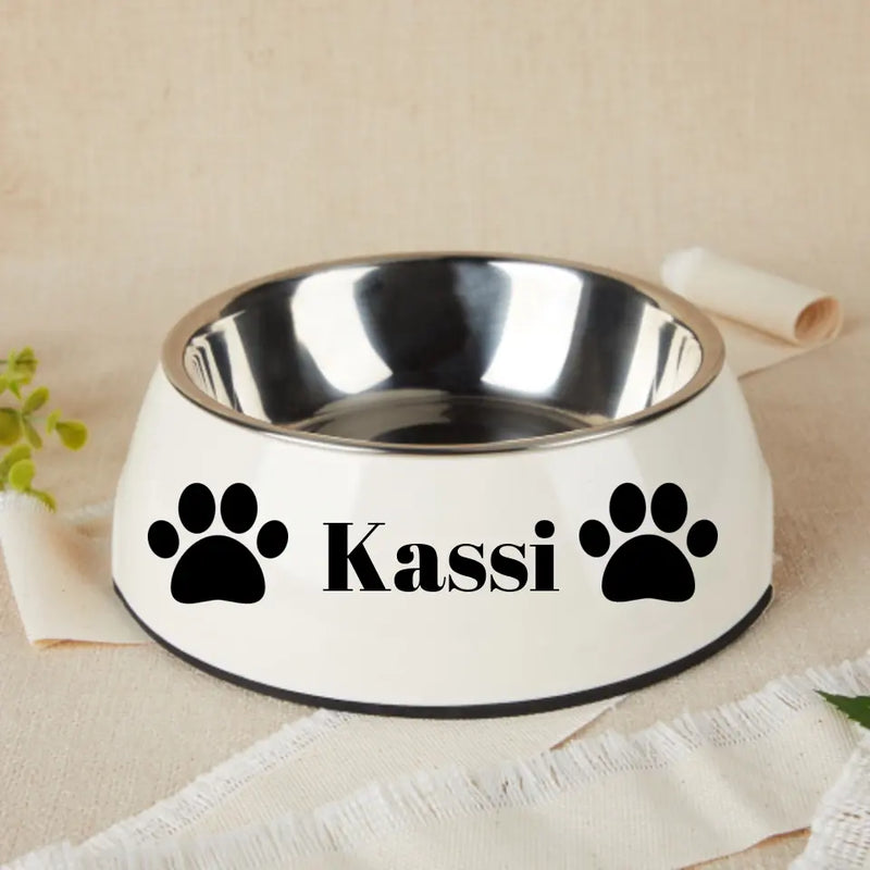 Personalized Stainless Steel Pet Bowl with Name Easy to Clean Pet Gifts