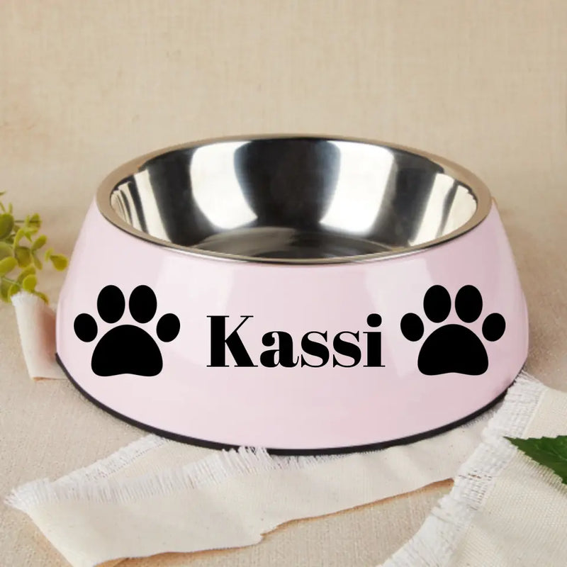 Personalized Stainless Steel Pet Bowl with Name Easy to Clean Pet Gifts