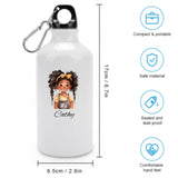 Custom Name Denim Fashion Boy and Girl Children Back to School Water Bottle 400ml Portable Water Bottle