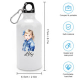 Custom Name Denim Fashion Boy and Girl Children Back to School Water Bottle 400ml Portable Water Bottle