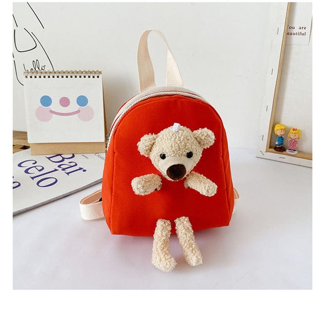 Personalised Kid's Bear Backpack Custom Any Name Plush Bear Bag Boys and Girls Toddler School Bag Animal Bag Girls Gifts