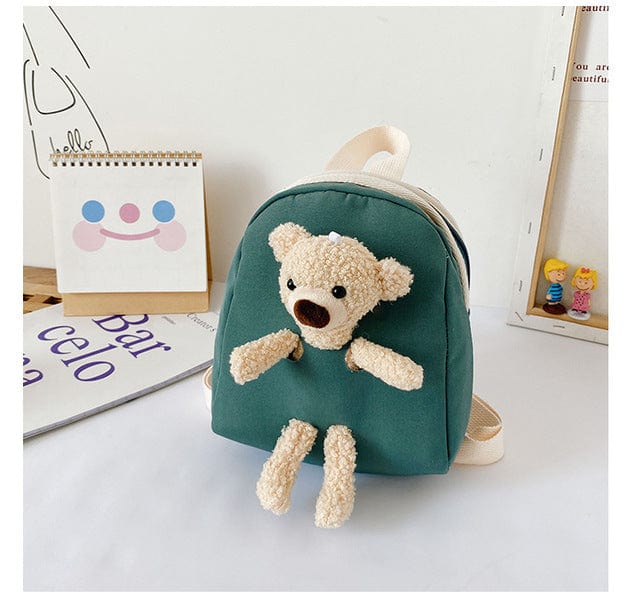 Personalised Kid's Bear Backpack Custom Any Name Plush Bear Bag Boys and Girls Toddler School Bag Animal Bag Girls Gifts