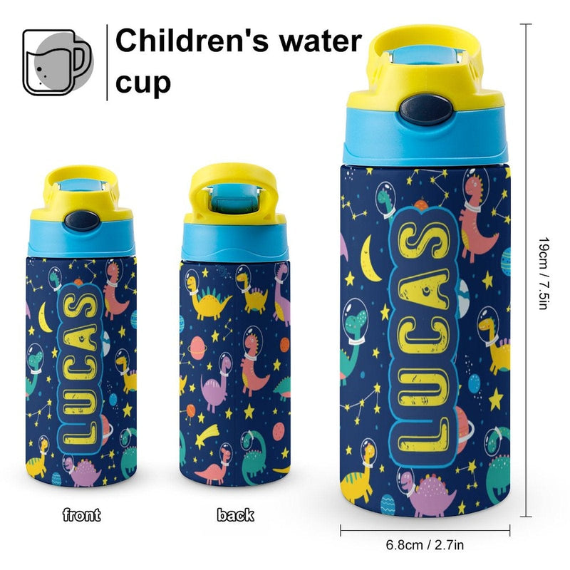 Kid Name Cup Kid Name Water Bottle Toddler Water Dinosaur Cup