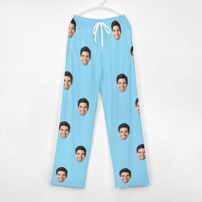 Custom Face Long Pajama Pants and Pet Dog Bandana