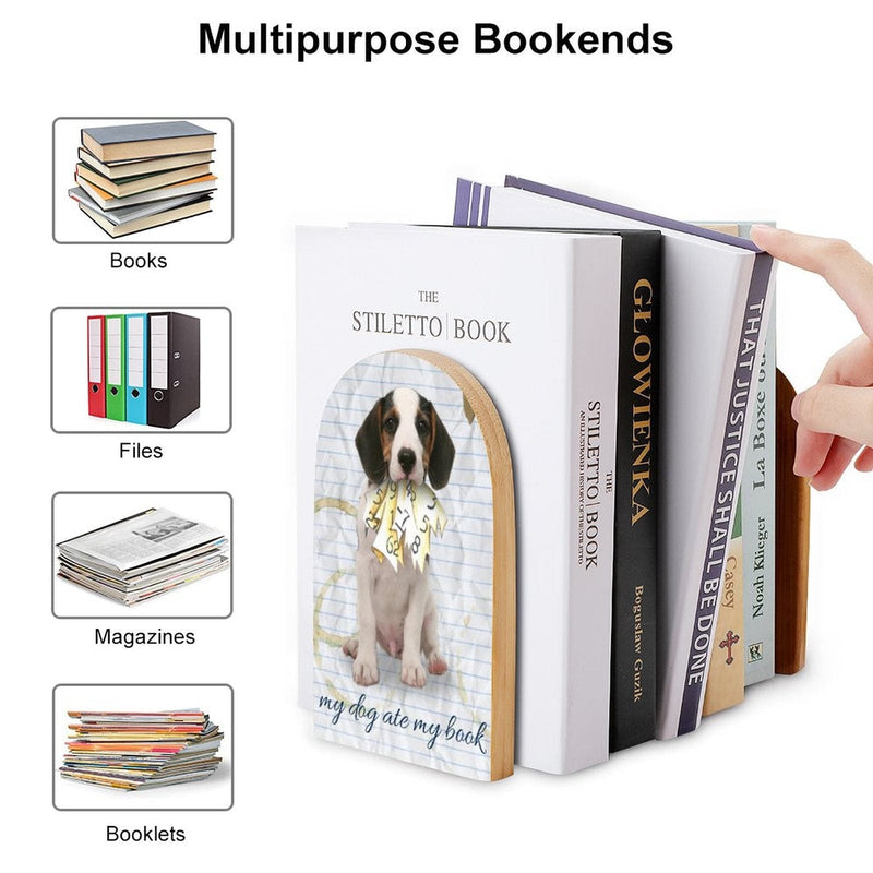 Custom Face Bookends Bookshelf Holder for Students
